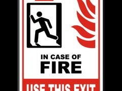 In Case of Fire Use This Exit Sign