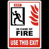 In Case of Fire Use This Exit Sign